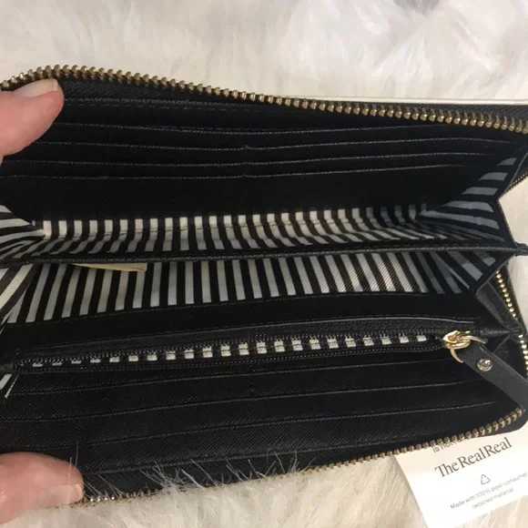 Kate Spade City Map Wallet in White and Yellow - Picture 10 of 12